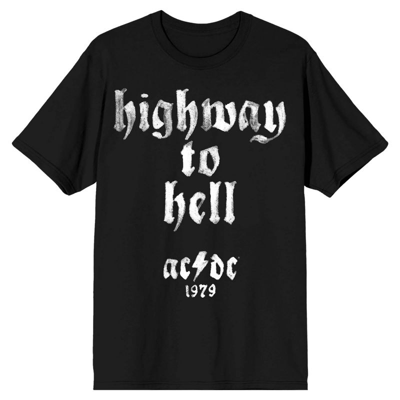 AC/DC Highway To Hell Men's Black Short-Sleeve T-shirt, 1 of 4