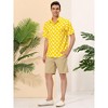 Lars Amadeus Men's Summer Polka Dots Button Down Short Sleeves Hawaiian Shirts - 4 of 4