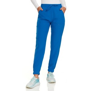 Hey Collection Women Medical Scrubs Jogger Pants with 4 Pockets and 4-Way Stretch - 1 of 4