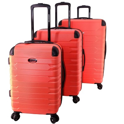 American+Flyer+Signature+4pc+Softside+Luggage+Set+Orange for sale