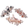 Unique Bargains 3 Pcs Hair Clips Hair Accessories for Women Hair Barrettes Sparkly Rhinestones Hairpin Multicolor - 3 of 4