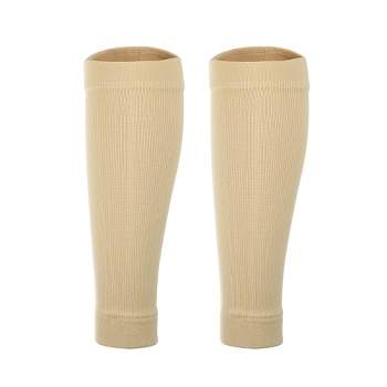 Unique Bargains Footless Cotton Thigh High Leg Compression Sleeves 1 Pair