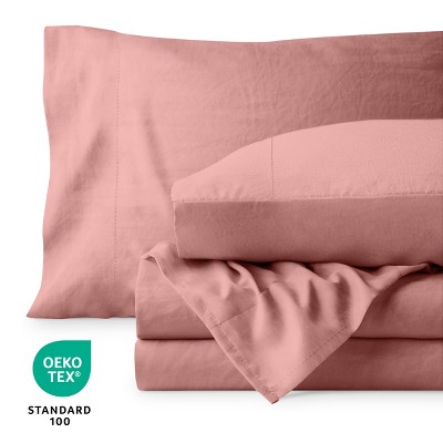Dusty Rose Twin XL Ultra-Soft Microfiber Sheet Set