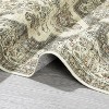 Washable Vintage Floral Oriental Area Rug, Non-Slip Low Pile Carpet, Stain-Resistant Rug for Living Room or Office - 4 of 4