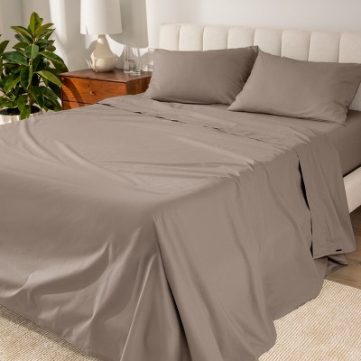 Organic Cotton Percale Bed Sheet Set by Bare Home