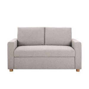 Serta Aurora Convertible Sofa Light GrayWoven - 1 of 4