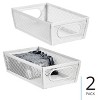 Perforated Metal Storage Bin with Handles - 2 of 4