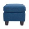 CAVINAS Plush Upholstered Ottoman Bench, Ottoman Foot Rest, Bedroom End Bench, Entryway Padded Footstool with Birch Wood Legs - 4 of 4