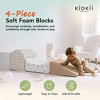 KIDKII 4 Piece Set Soft Play Original Foam Blocks for Toddlers Play Gym, Beige - 2 of 4