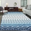 Washable Vintage Printed Rug Non Slip Low Pile Rug Soft Geometric Throw Floor Cover Foldable Indoor Carpet for Living Room Bedroom - 4 of 4