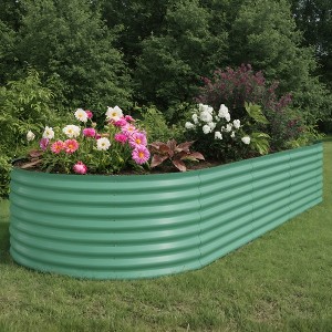 COZONY Galvanized Raised Garden Bed, Tall Metal Planter Box for Vegetables, Flowers and Herbs - 1 of 4