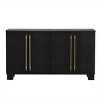 Storage Cabinet With Adjustable Shelves And Gold Handles,Traditional Style Cabinet,Dining Room Cabinet,Living Room Cabinet-Maison Boucle - 4 of 4