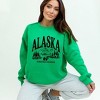 Simply Sage Market Women's Graphic Sweatshirt Alaska Forest Scene - 2 of 4
