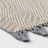 Herringbone Outdoor Rug Ivory/Cashmere Gray - Threshold™ designed with Studio McGee - image 3 of 4
