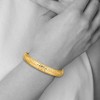 Black Bow Jewelry 11mm 14k Yellow Gold Florentine Engraved Hinged Bangle Bracelet, 7in - 3 of 4
