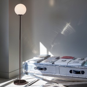 Brightech Luna Mid-Century (Includes LED Light Bulb) Standing Floor Lamp Oil-Brushed Bronze - 1 of 4