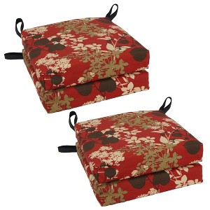 Blazing Needles, Set of 4 Outdoor Chair Cushions - 1 of 2
