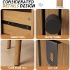 Garvee 47-Inch Small 6-Drawer Dresser with Metal Legs, Oak Wood Grain Farmhouse Style for Bedroom Nursery Apartment - 4 of 4