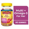 Nature Made Multi for Her + Omega-3 Gummies - Lemon, Orange & Strawberry - 4 of 4