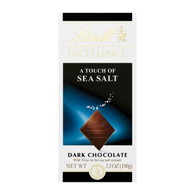 Lindt Excellence Sea Salt Dark Chocolate Bar  - 3.5oz