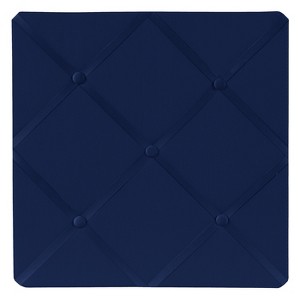 Sweet Jojo Designs Boy or Girl Gender Neutral Unisex Fabric Photo Memo Board Solid Blue - 1 of 3