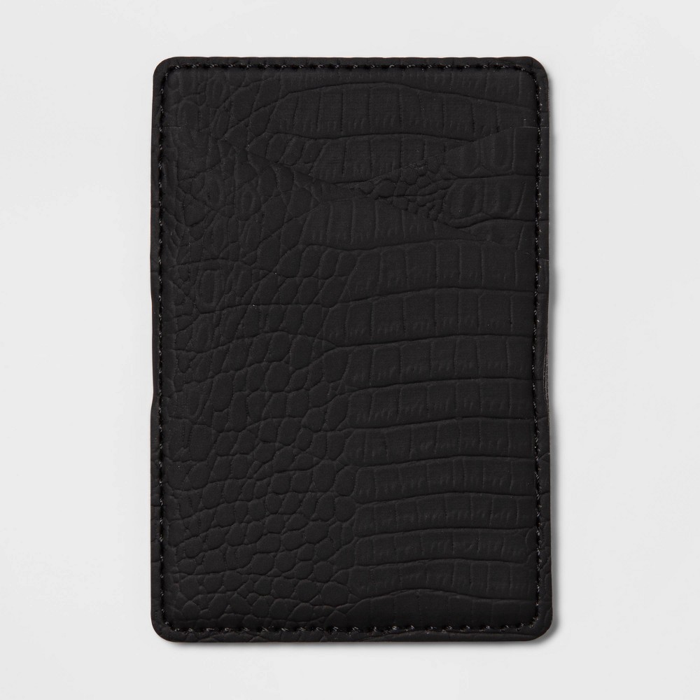Photos - Wallet Cell Phone  Pocket with MagSafe - heyday™ Black Croc