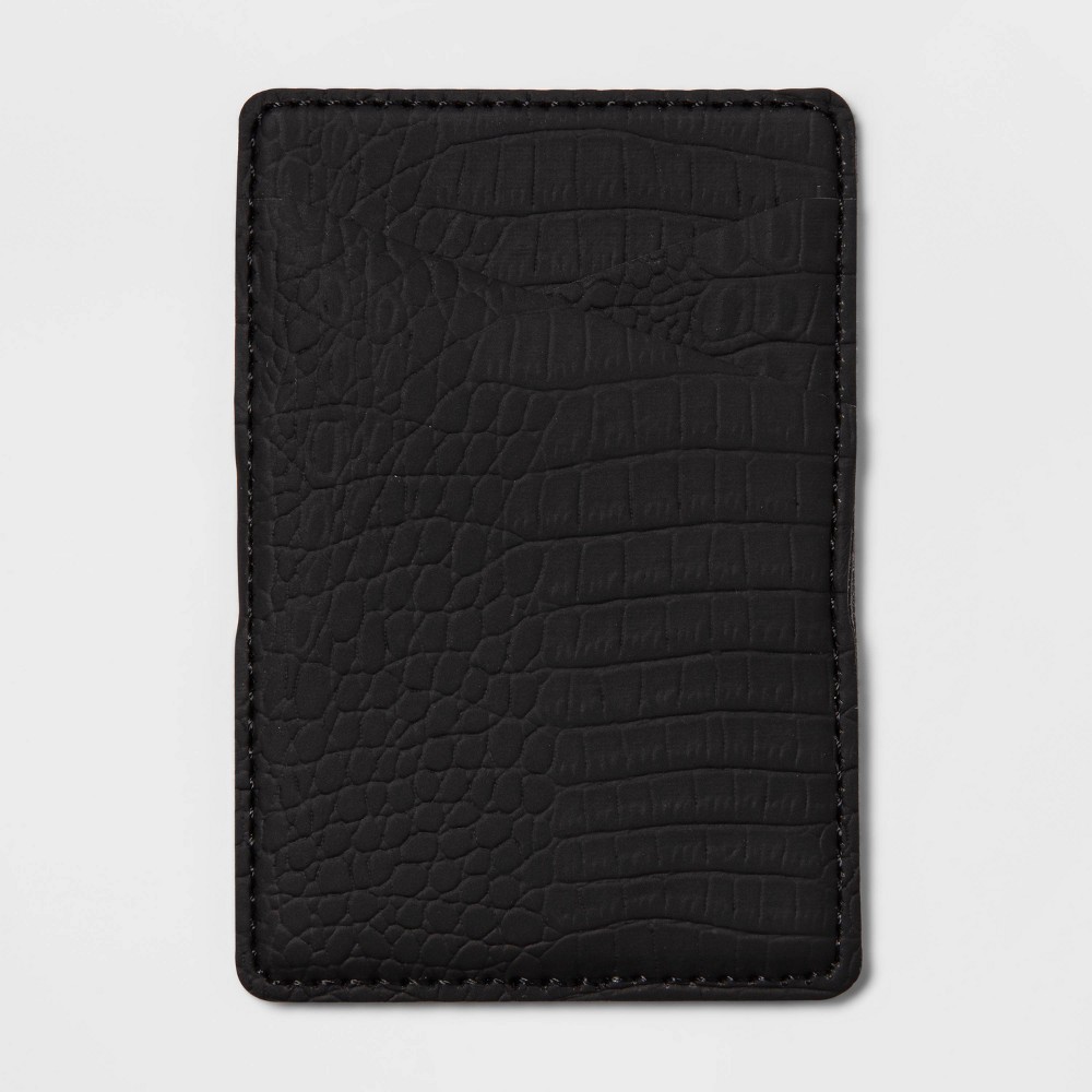 heyday Cell Phone Wallet Pocket with MagSafe - Black Croc