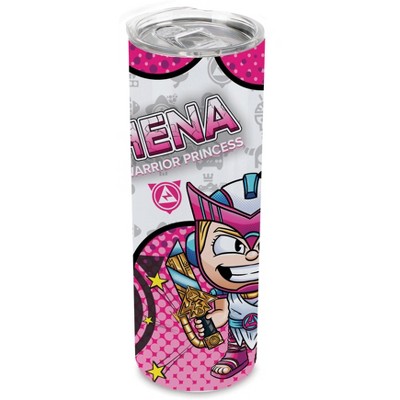 SMASHCRAFT 20 ounce Stainless Steel Double Walled Insulated Travel Tumbler Coffee Mug Cup, Athena Chibi