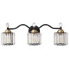 POWLIG Transitional Vanity Light - Dimmable Modern Bathroom Fixture with Crystal Shades - 3 of 4