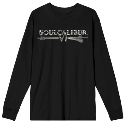 Soul Calibur 6 Logo Men’s Black Long Sleeve Shirt-Small