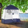 Vynxaria Outsunny Shower Tent, Pop Up Privacy Shelter for Camping, Dressing Changing Room - 2 of 4