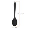 Unique Bargains Silicone Heat Resistant Cooking Utensil Mixing Spoons 2 Pcs - 2 of 3