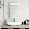 NicBex Rectangular Midecine Cabinet with LED&3 Adjustable Shelves,Wall Mounted&Recessed Bathroom Cabinet with Mirror,3 Optional LED Modes - 2 of 4