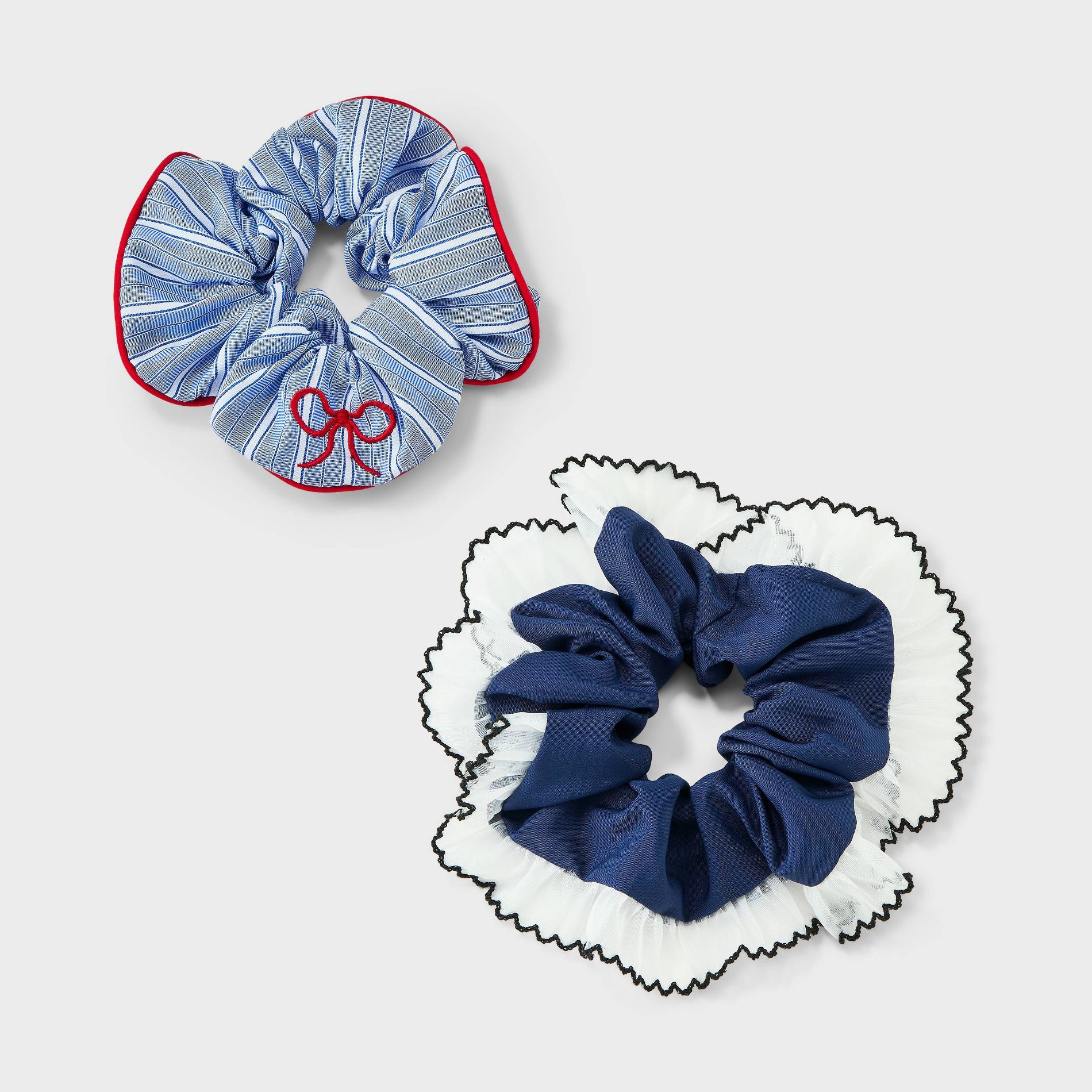 Seaside Printed Scarf Hair Twister Set 2ct - Wild Fable™ Multi