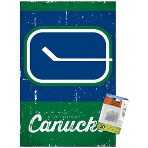 Trends International NHL Vancouver Canucks - Retro Logo 13 Unframed Wall Poster Prints - 1 of 4