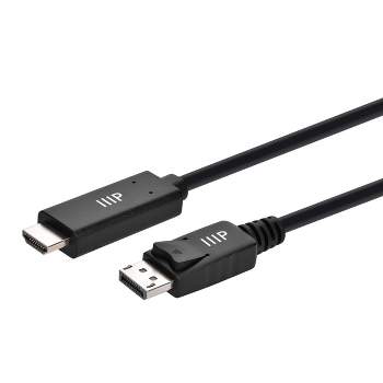 Monoprice DisplayPort 1.4 Cable to 8K HDMI - 10 Feet | 30AWG, 8K@60Hz, Up To 32.4Gbps, For Video Game Console, Gaming Monitor, Apple TV, or PC