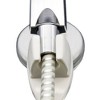 Evideco French Home Goods Non-Rotating Hand-Held Shower Head Bracket in White - Secure Suction Cup Mount, Fits Up to 1-Inch Base, No Drilling Required - 4 of 4
