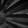 14.25 x 14.25 inch Black Galvanized Metal Flower Wall Décor - Foreside Home & Garden - 2 of 4