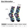 Cute Dinosaur Pattern Women Printed Crew Socks Funny Funky Socks Soft Polyester Novelty Gifts for Artists Men - 2 of 4