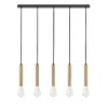 Lark Bobbie 5 - Light Chandelier in  Lacquered Brass/Black - 4 of 4