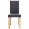 vidaXL Dining Chairs 4 pcs Gray Faux Leather - 4 of 4