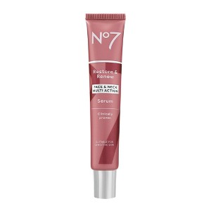 No7 Restore & Renew Multi Action Face & Neck Serum - 1.69 fl oz - 1 of 4