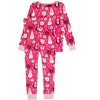 RuffleButts SoftSnooze Girls Holiday Ruffle Long Sleeve Pajama Set - 2 of 4