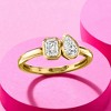 Ross-Simons 0.75 ct. t.w. Diamond Toi Et Moi Ring in 14kt Yellow Gold - 4 of 4