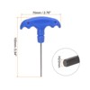 Unique Bargains S2 Steel Repair Tool T-Handle Hex Key Wrench Blue - 2 of 4