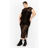 Women's Plus Size Cassie Lace Dress - black | CITY CHIC - 2 of 4