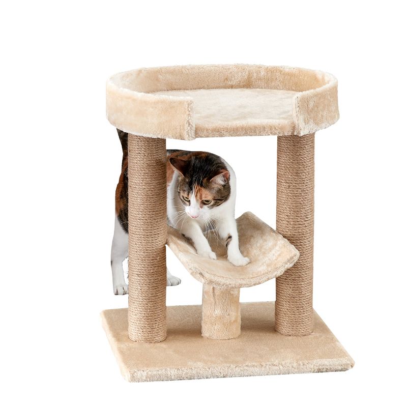 Two by Two Providence - Beige Scratching Post Cat Furniture - 21.1 in. Tall, 3 of 14