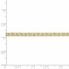Black Bow Jewelry 3mm 10k Yellow Gold Solid Concave Anchor Chain Bracelet - 3 of 4