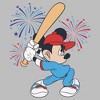Mens Mickey & Friends Baseball Pose T Shirt - 2 of 4