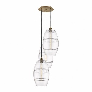 Vaz - 3 Light Cord Hung Multi Pendant In Industrial Style-56.25 Inches Tall and 16.5 Inches Wide - 1 of 1